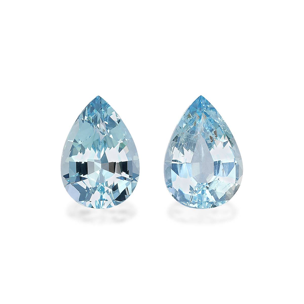 Baby Blue Aquamarine 7.92ct Pair
