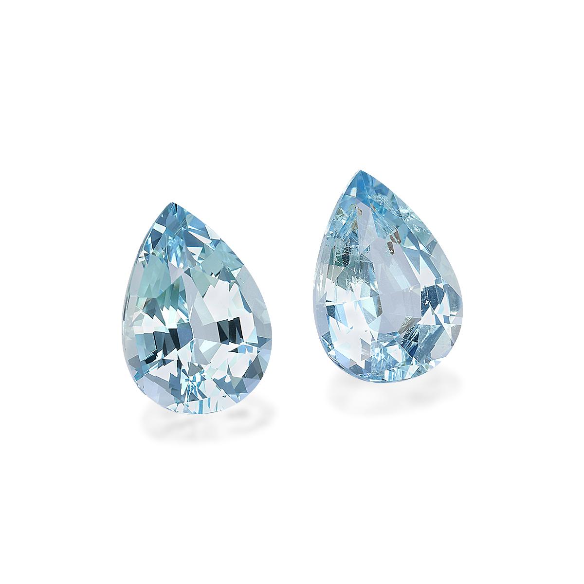 baby blue aquamarine, 7.92ct pear cut — view 3