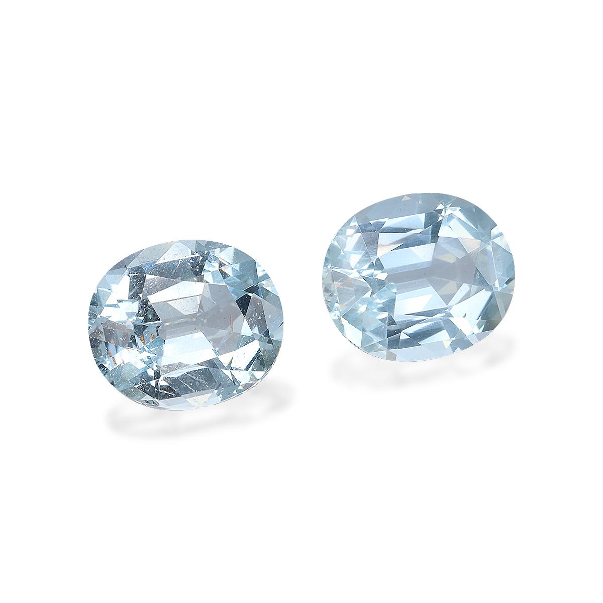 baby blue aquamarine, 10.86ct oval cut — view 3