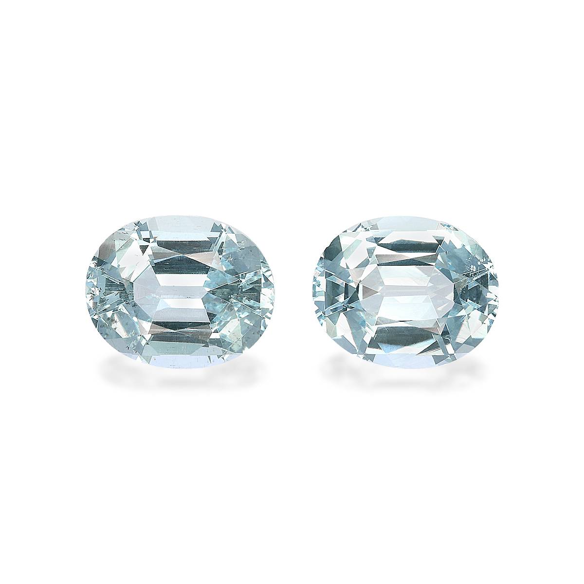 Baby Blue Aquamarine 6.78ct - 11x9mm Pair