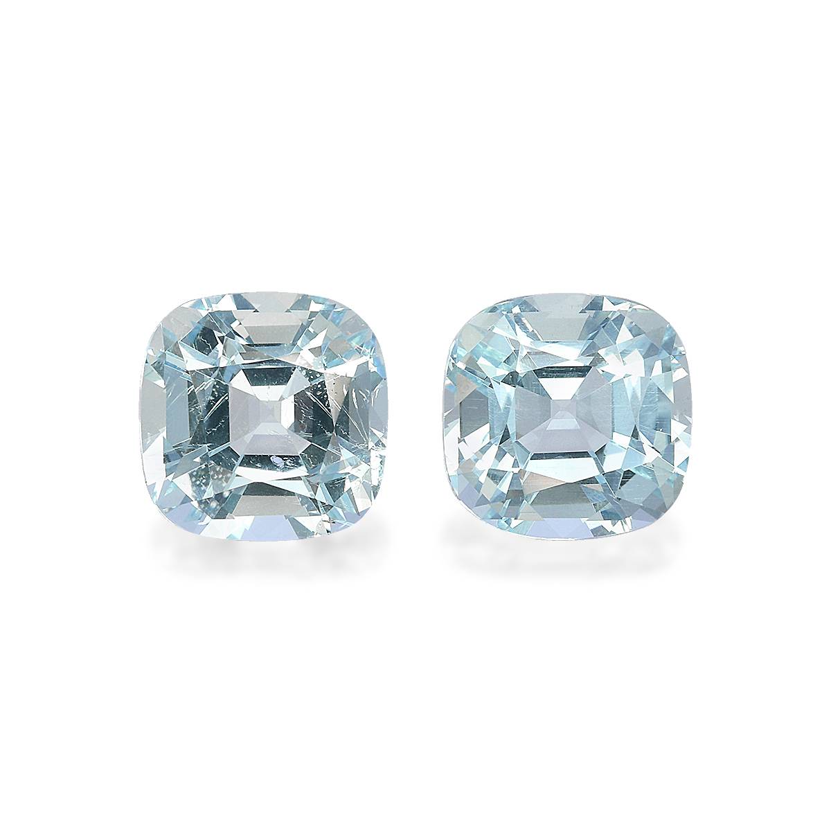 Baby Blue Aquamarine 9.24ct - 10mm Pair