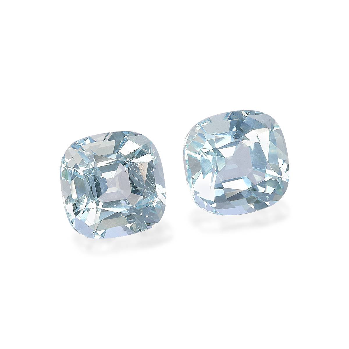 baby blue aquamarine, 9.24ct cushion cut — view 3