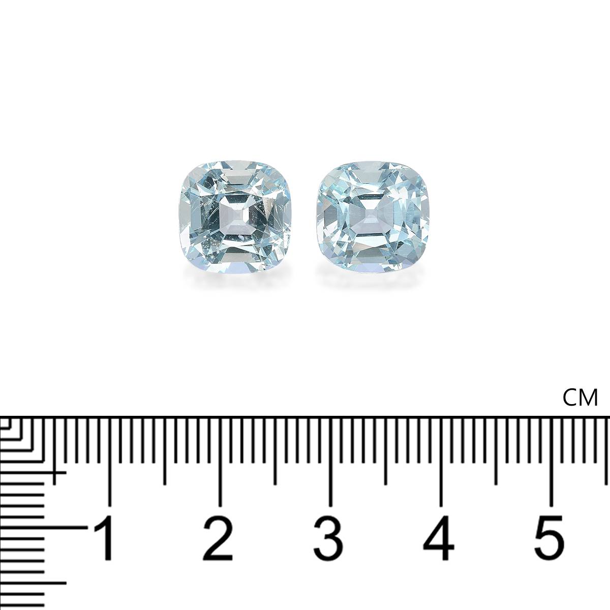 baby blue aquamarine, 9.24ct cushion cut — view 4