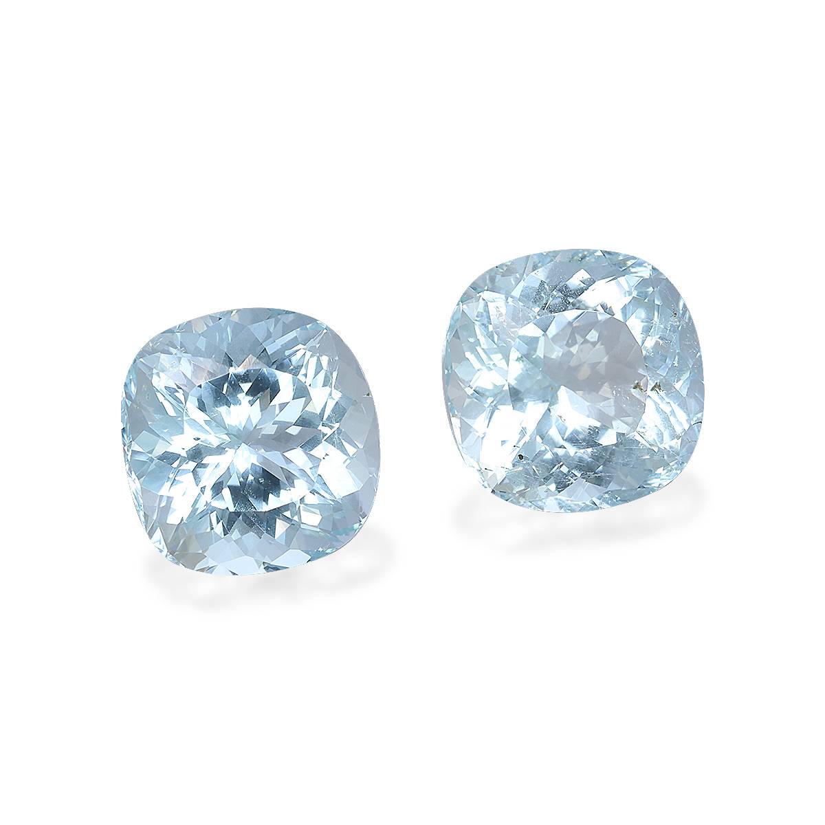 baby blue aquamarine, 10.46ct cushion cut — view 3