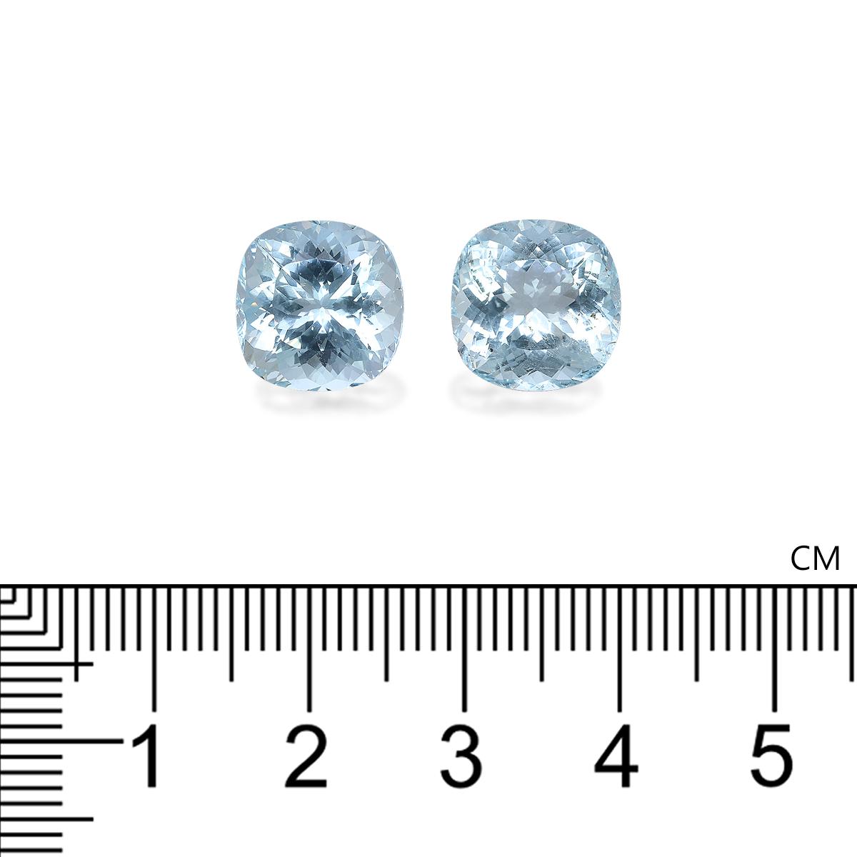 baby blue aquamarine, 10.46ct cushion cut — view 4