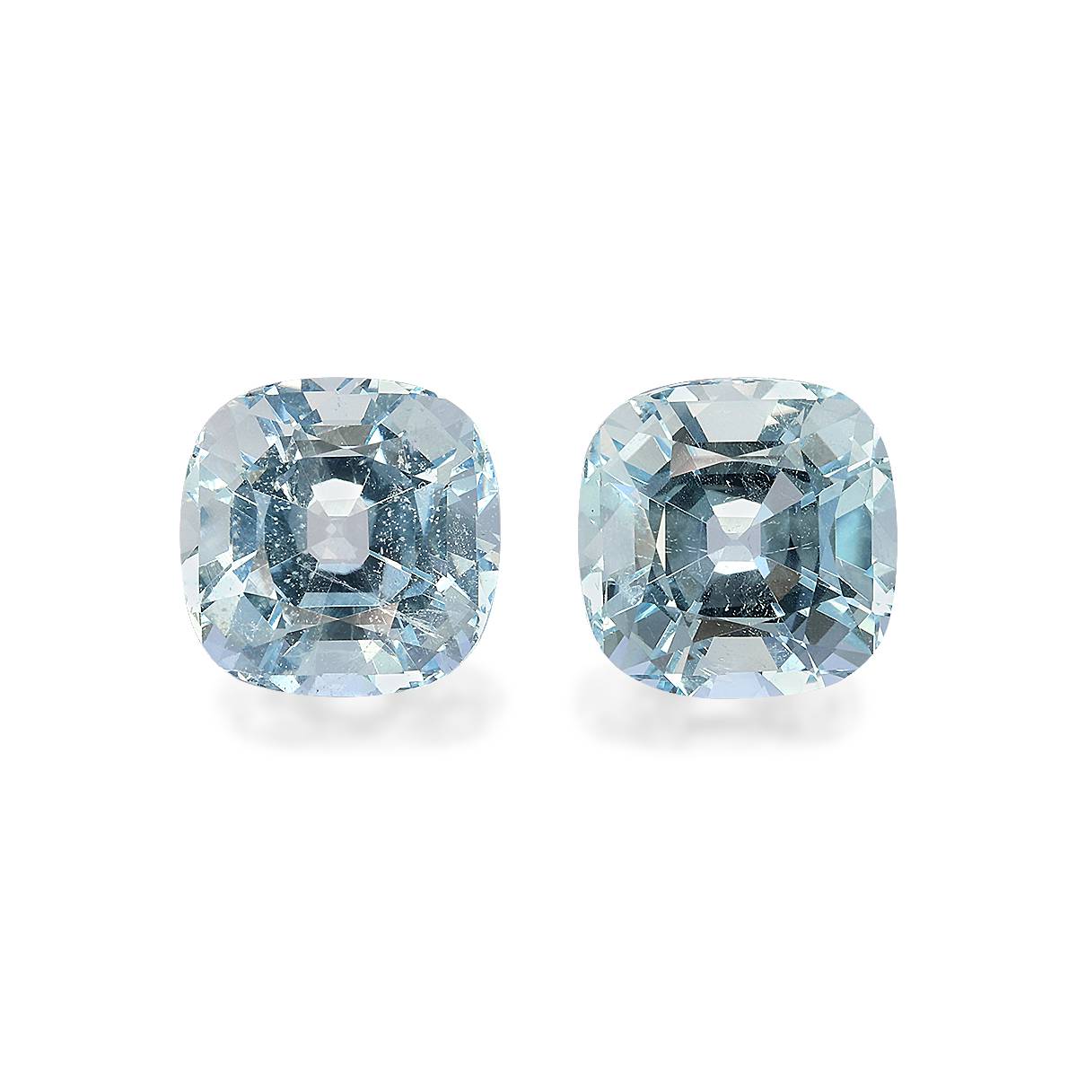 Baby Blue Aquamarine 8.72ct - 10mm Pair