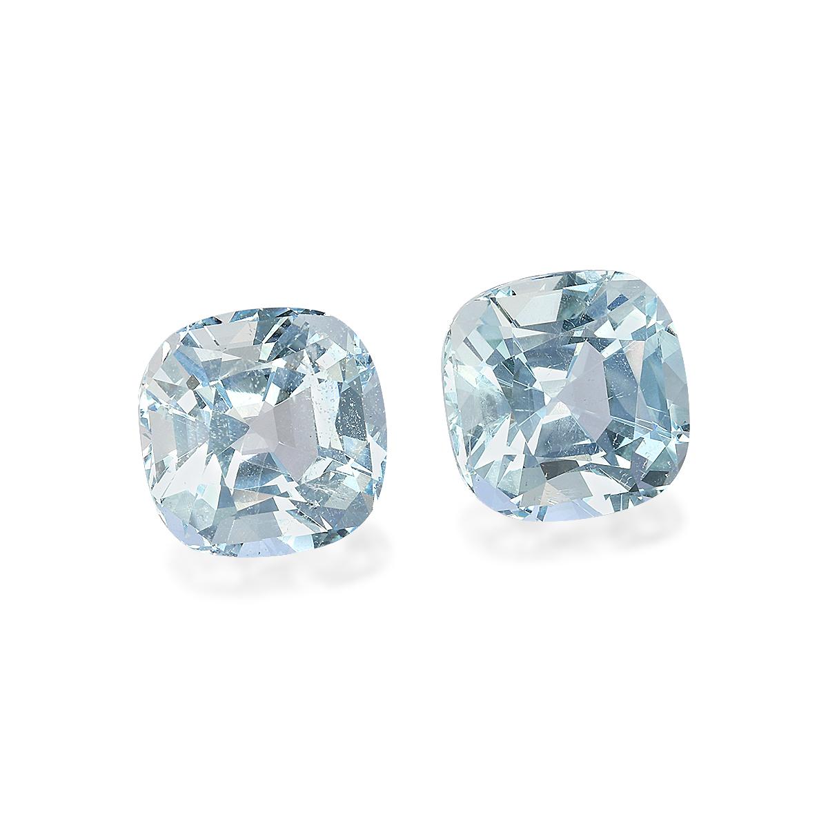 baby blue aquamarine, 8.72ct cushion cut — view 3