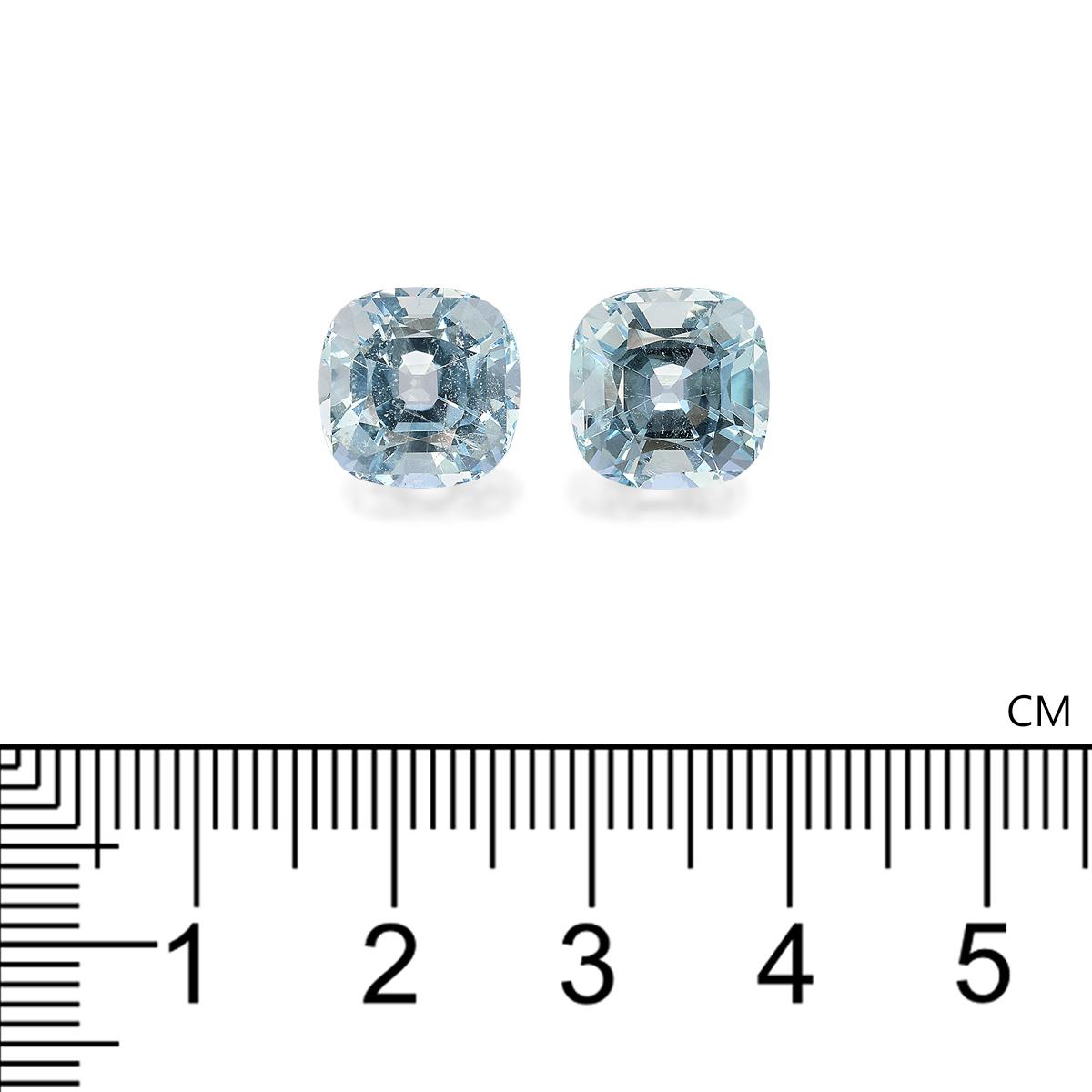 baby blue aquamarine, 8.72ct cushion cut — view 4