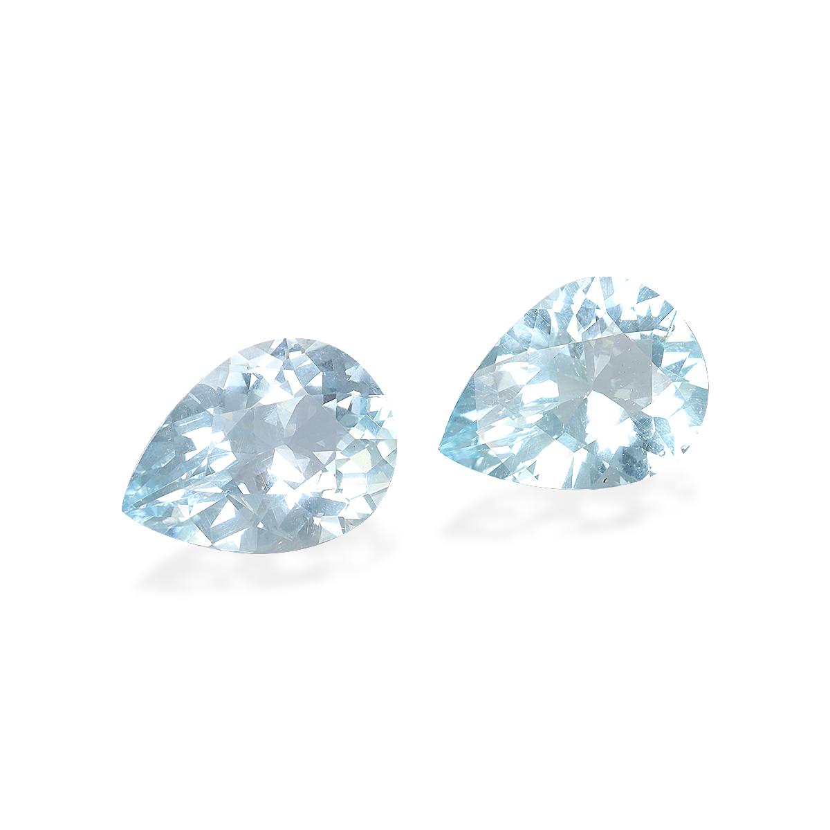 baby blue aquamarine, 9.27ct pear cut — view 3