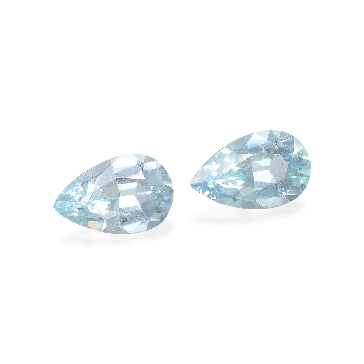 baby blue aquamarine, 7.5ct pear cut — view 3