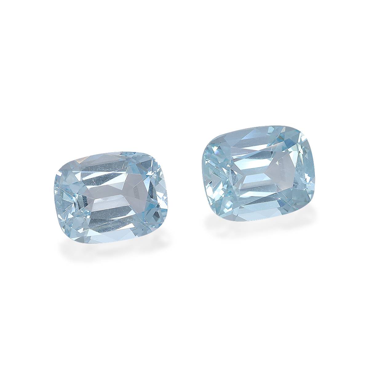 baby blue aquamarine, 7.97ct cushion cut — view 3