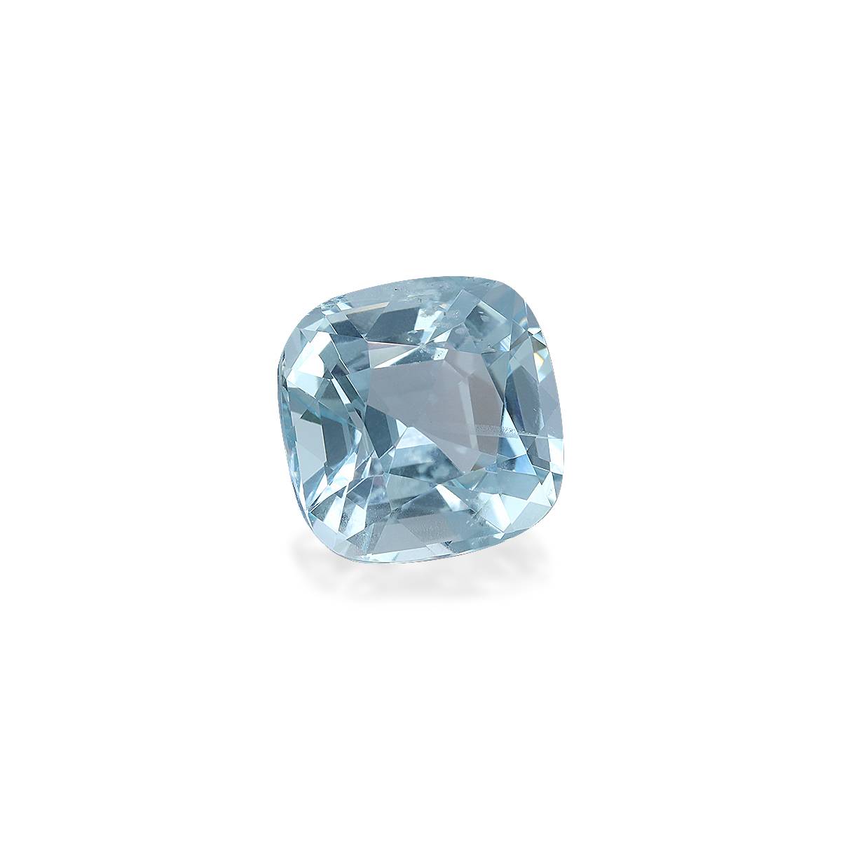 baby blue aquamarine, 4.61ct cushion cut — view 3