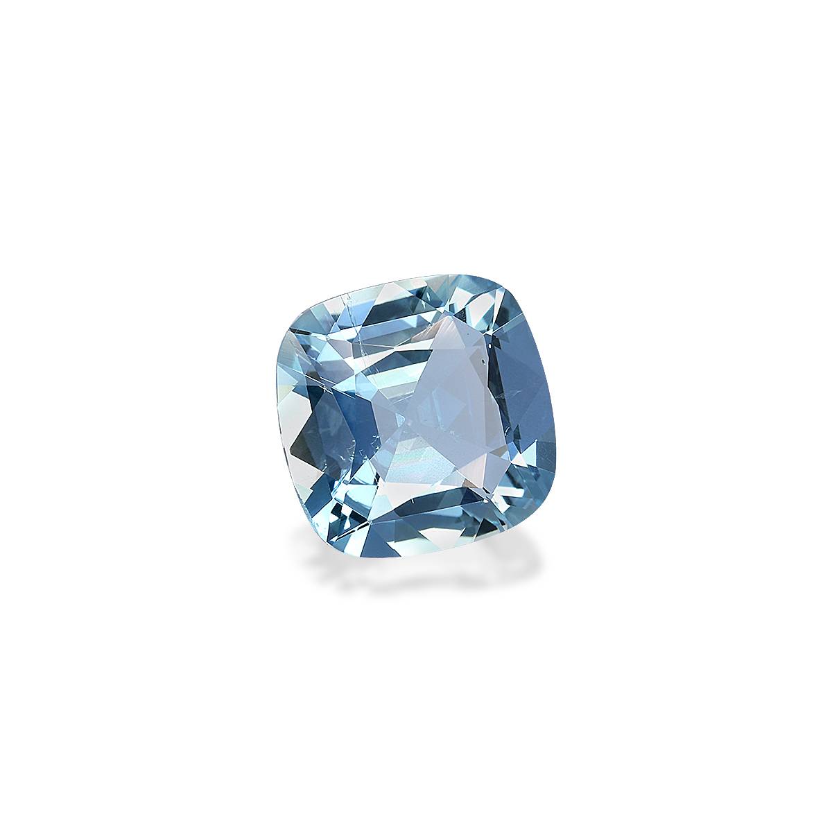baby blue aquamarine, 2.89ct cushion cut — view 3