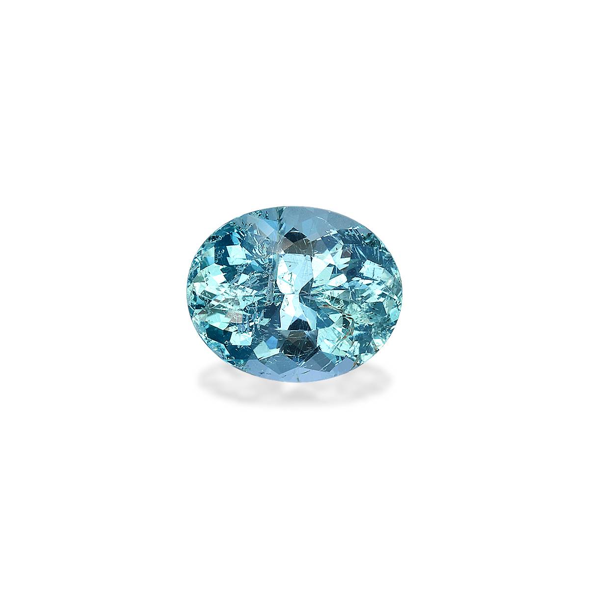 Santa Maria blue aquamarine, 4.15ct oval cut — main view