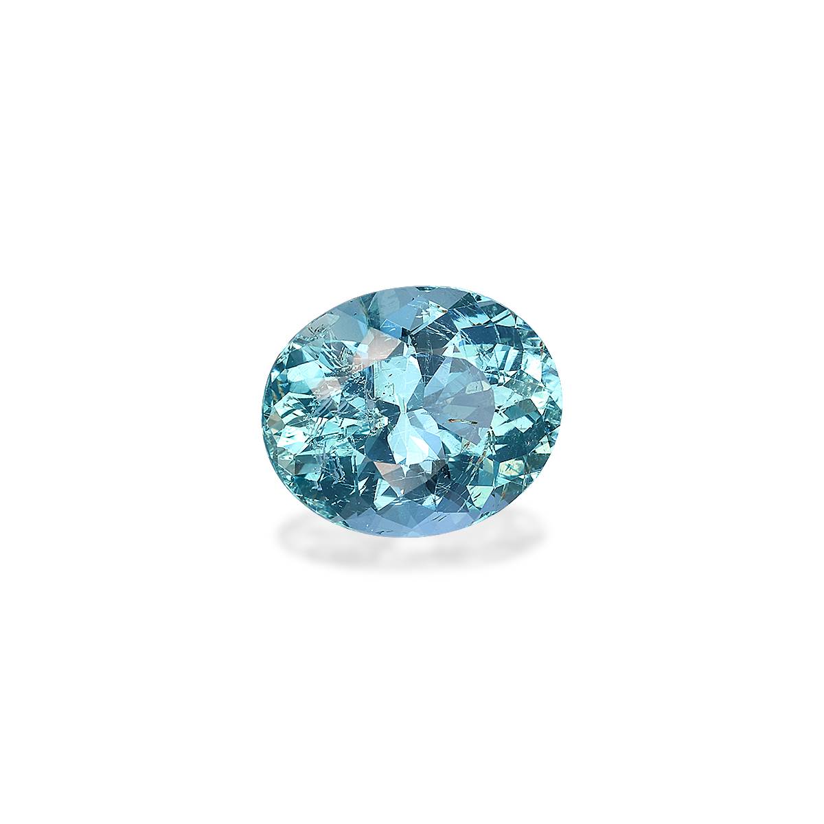 Santa Maria blue aquamarine, 4.15ct oval cut — view 3