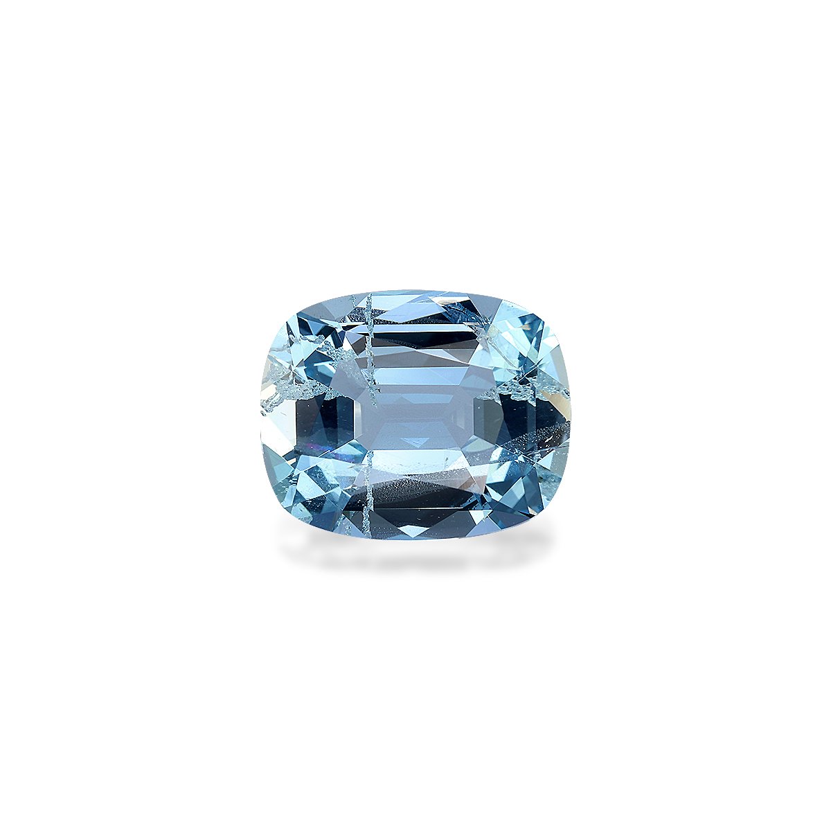 Santa Maria blue aquamarine, 4.19ct cushion cut — main view