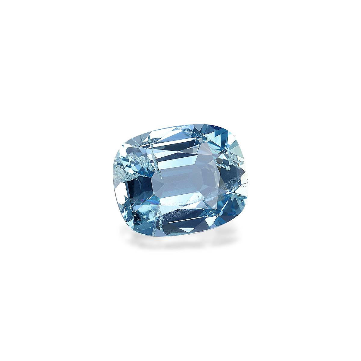 Santa Maria blue aquamarine, 4.19ct cushion cut — view 3