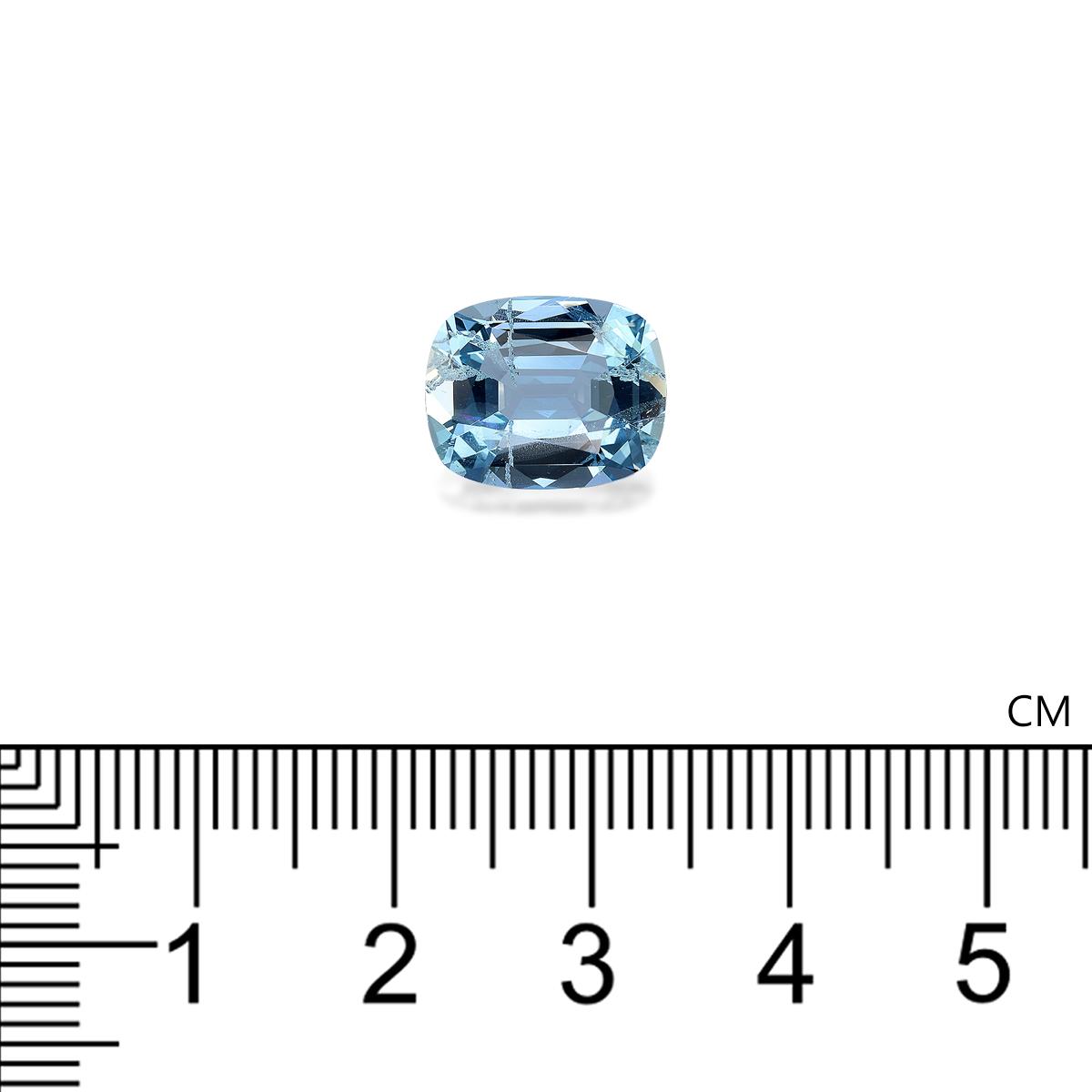 Santa Maria blue aquamarine, 4.19ct cushion cut — view 4