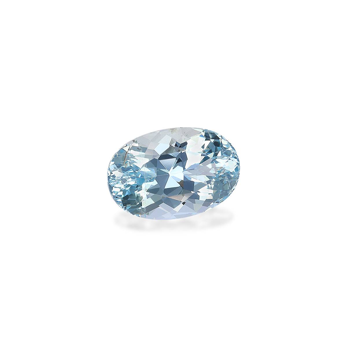 Santa Maria blue aquamarine, 4.1ct oval cut — view 3