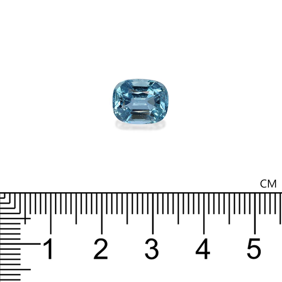 Santa Maria blue aquamarine, 4.31ct cushion cut — view 4