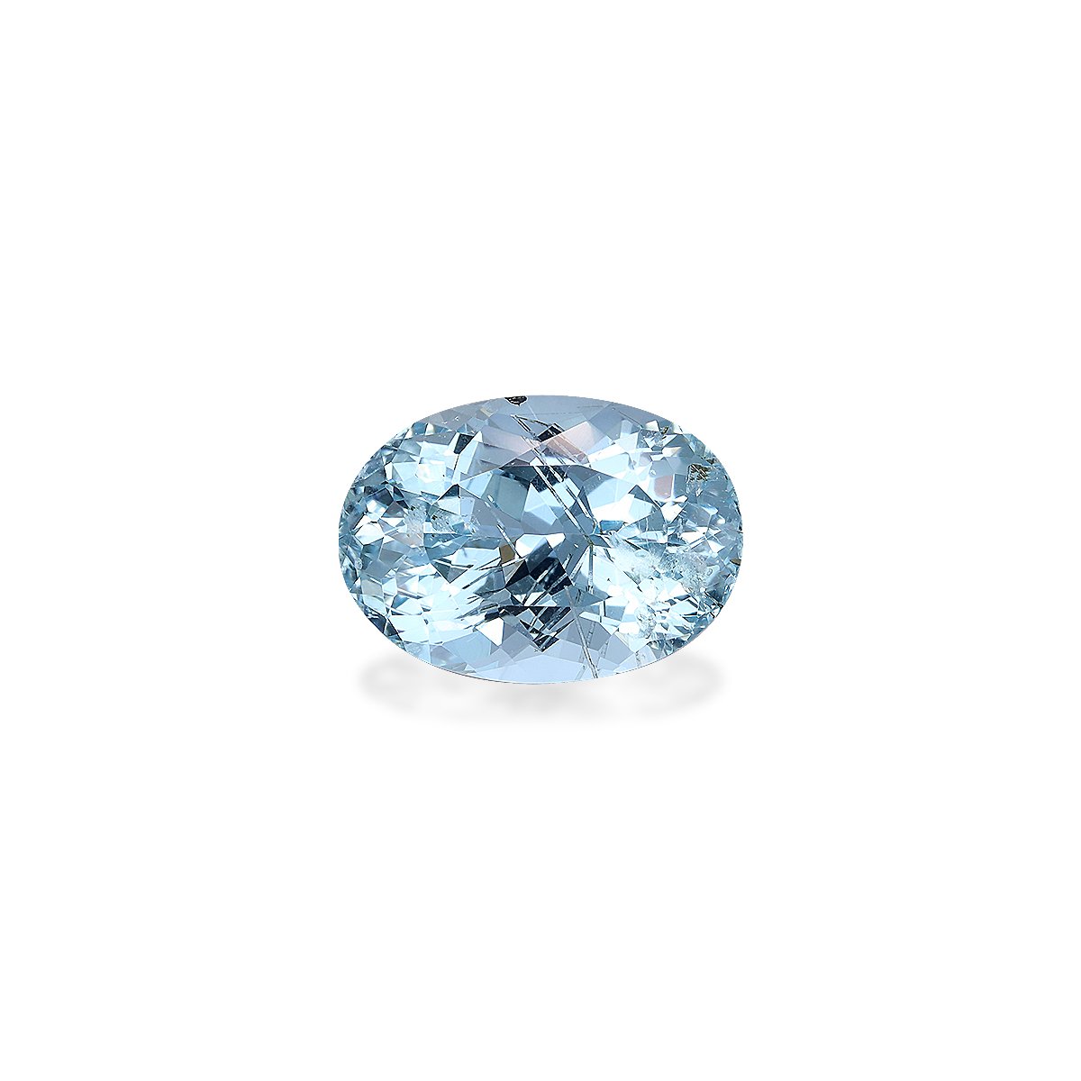 baby blue aquamarine, 4.68ct oval cut — main view
