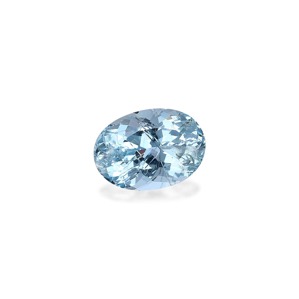 baby blue aquamarine, 4.68ct oval cut — view 3