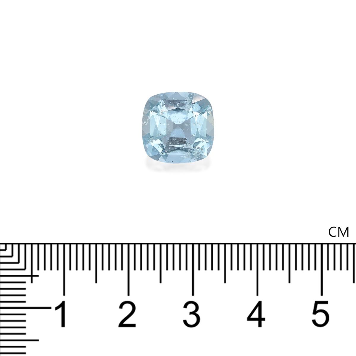 baby blue aquamarine, 4.77ct cushion cut — view 4