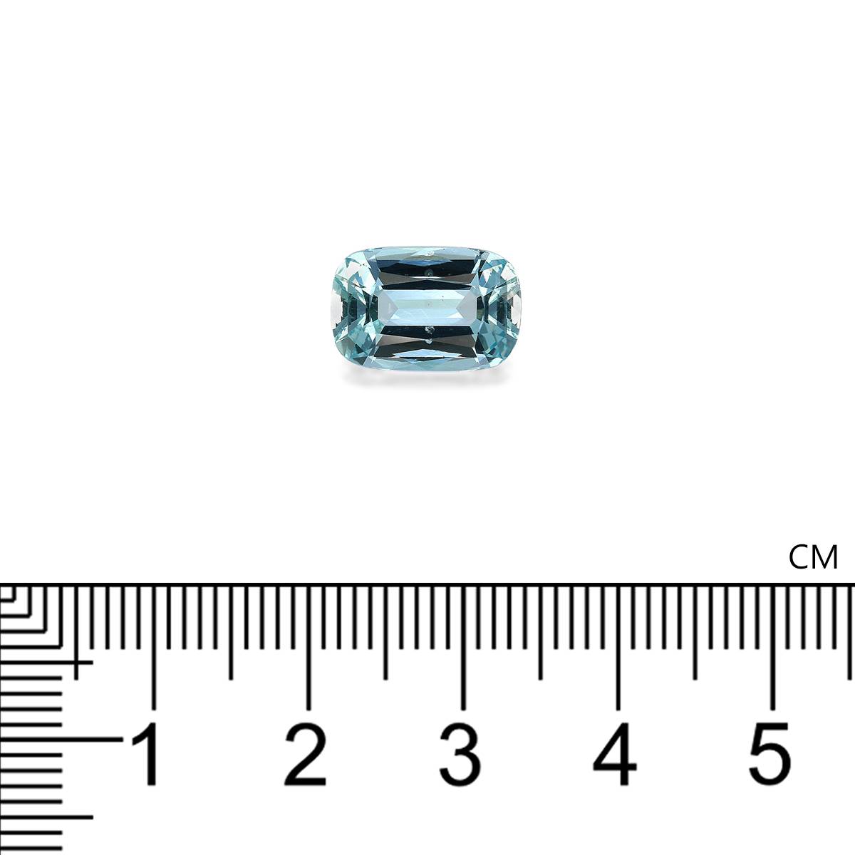 Santa Maria blue aquamarine, 3.24ct cushion cut — view 4