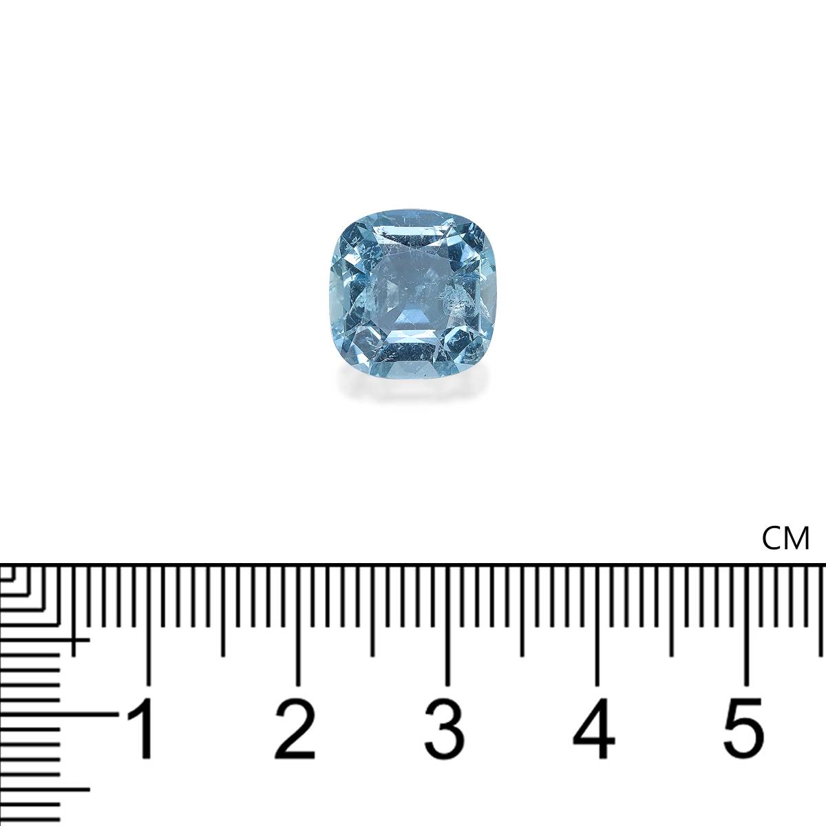 Santa Maria blue aquamarine, 4.76ct cushion cut — view 4