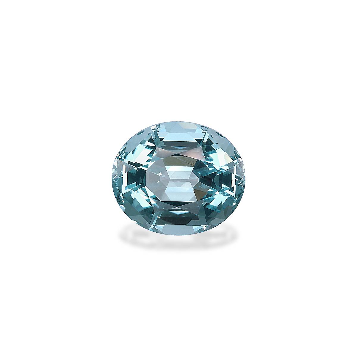 sky blue aquamarine, 12.55ct oval cut — main view
