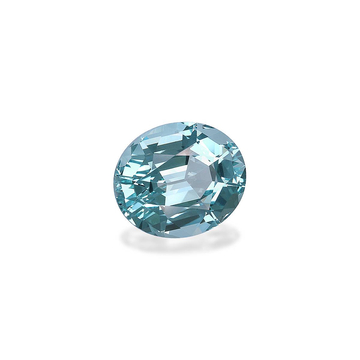 sky blue aquamarine, 12.55ct oval cut — view 3
