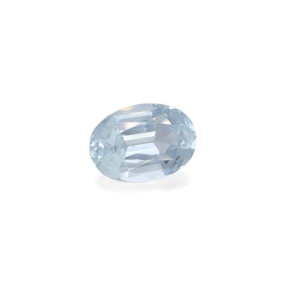 sky blue aquamarine, 19.74ct oval cut — view 3