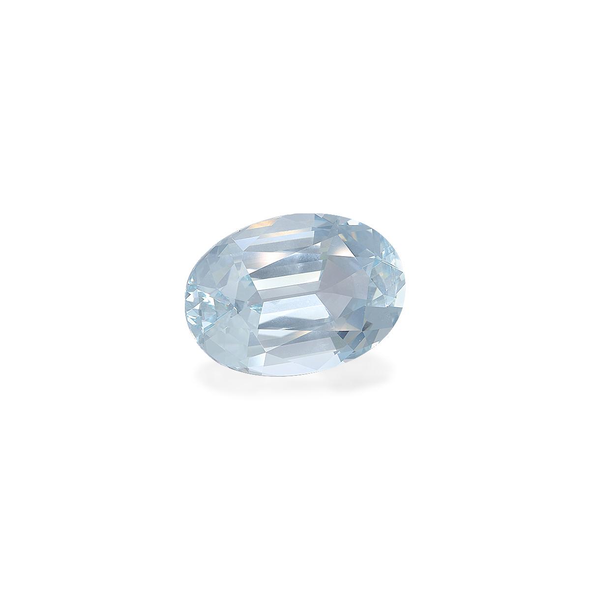 sky blue aquamarine, 19.74ct oval cut — view 3
