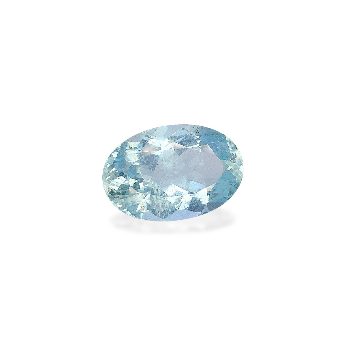 baby blue aquamarine, 20.82ct oval cut — view 3