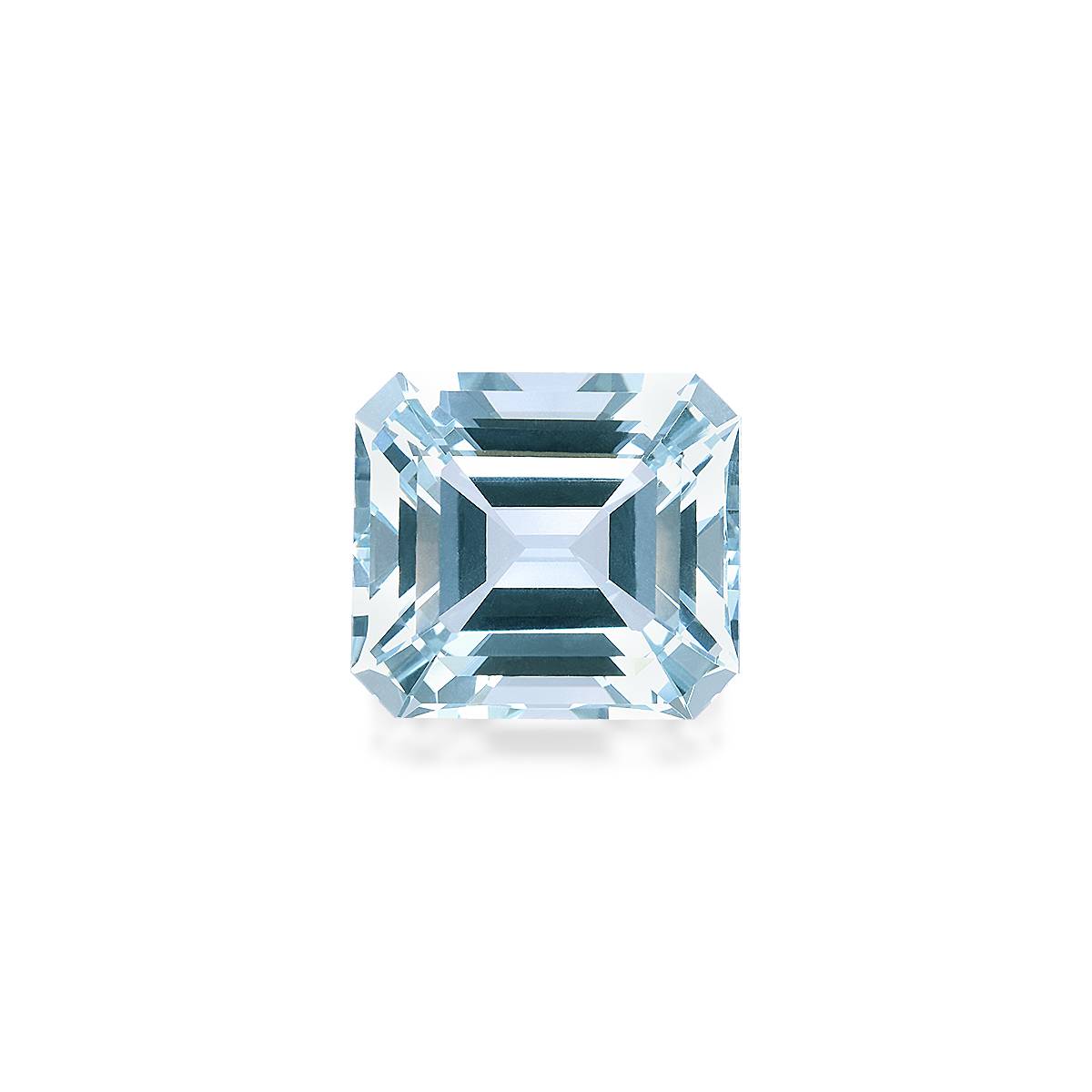 sky blue aquamarine, 13.62ct rectangular cut — main view
