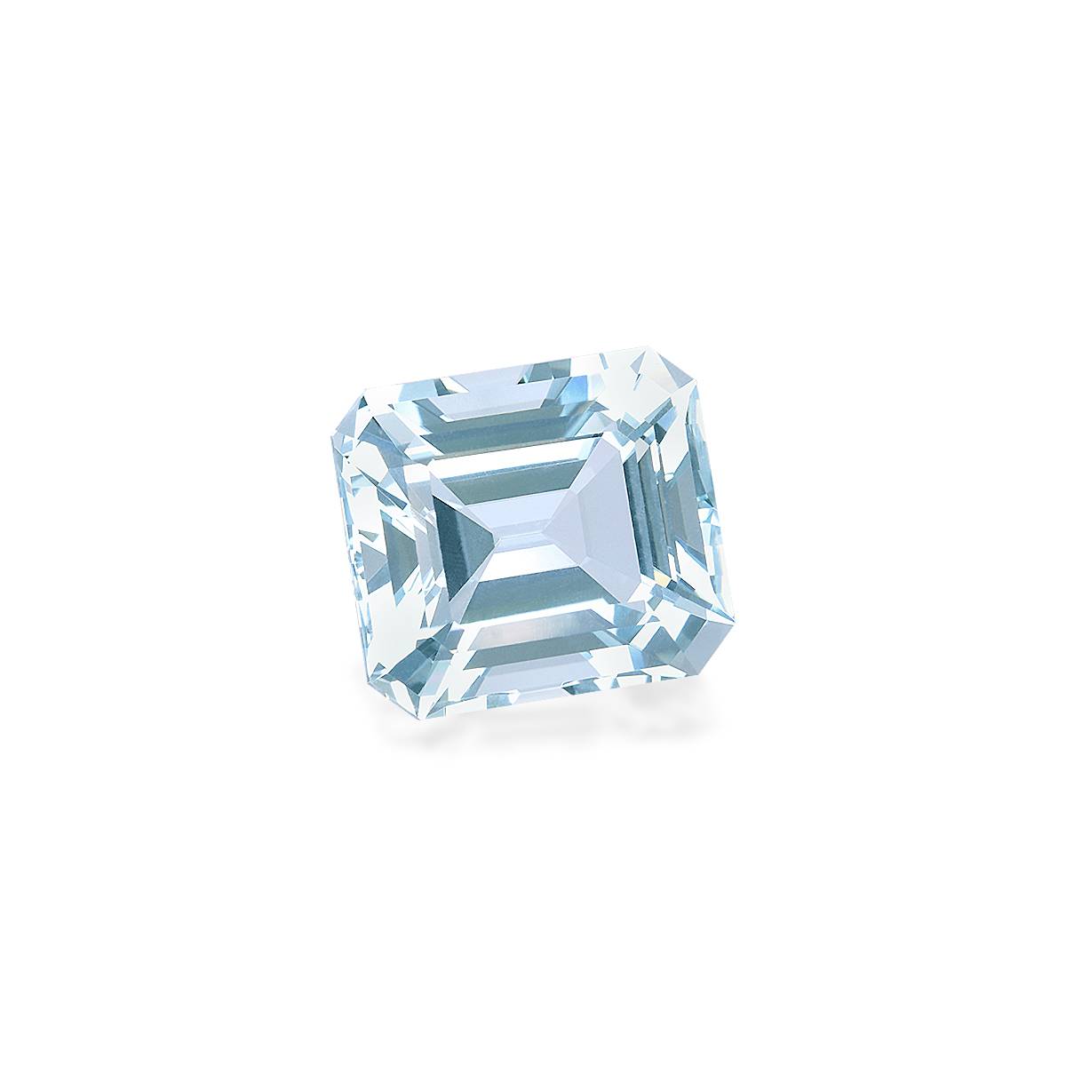 sky blue aquamarine, 13.62ct rectangular cut — view 3