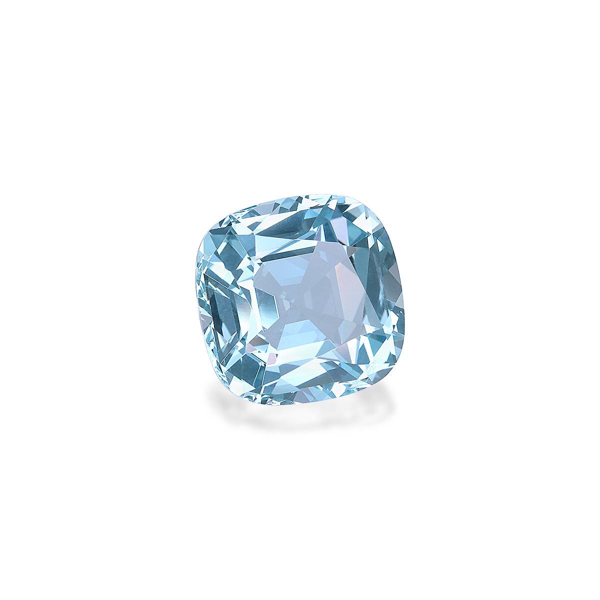 baby blue aquamarine, 13.69ct cushion cut — view 3