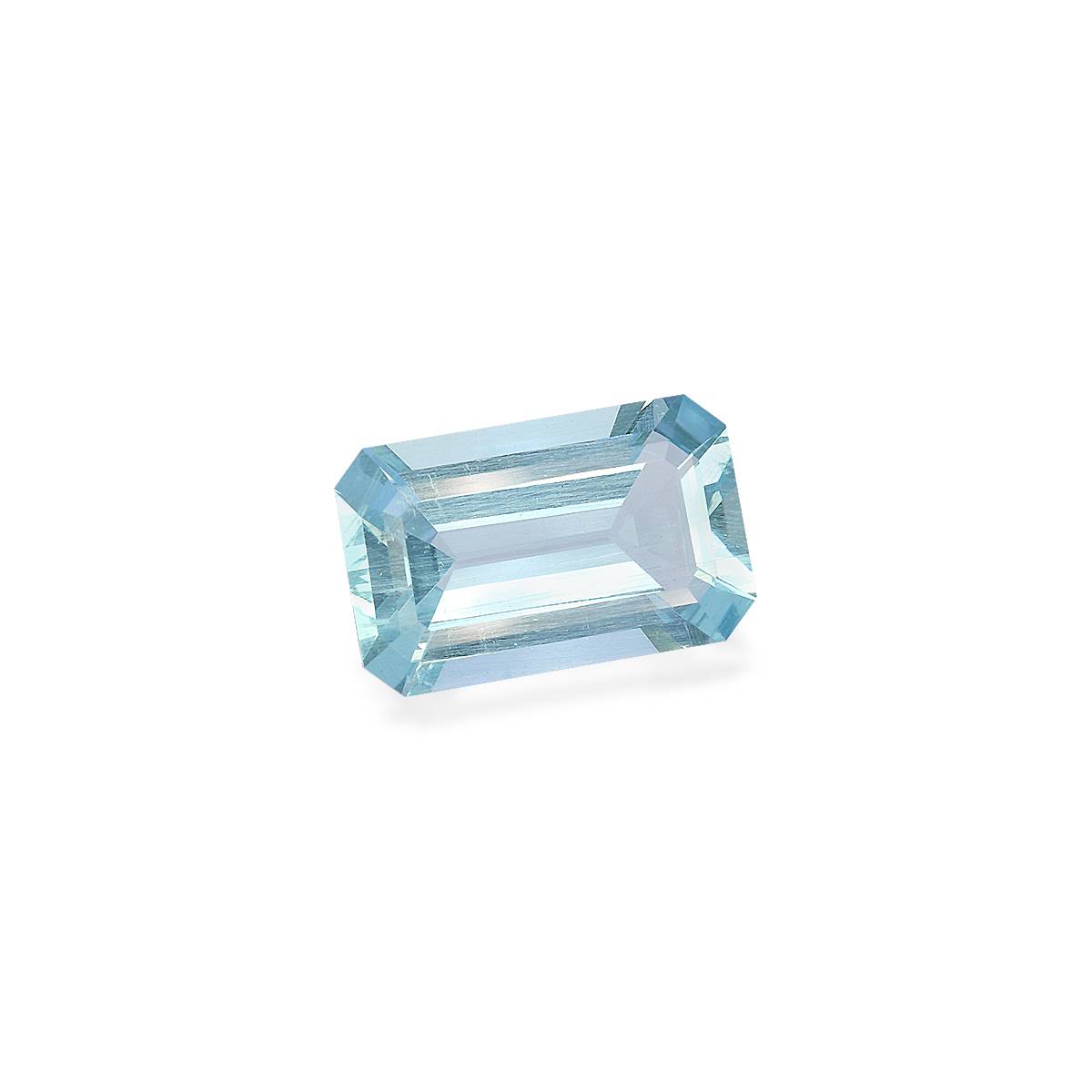 baby blue aquamarine, 12.86ct rectangular cut — view 3