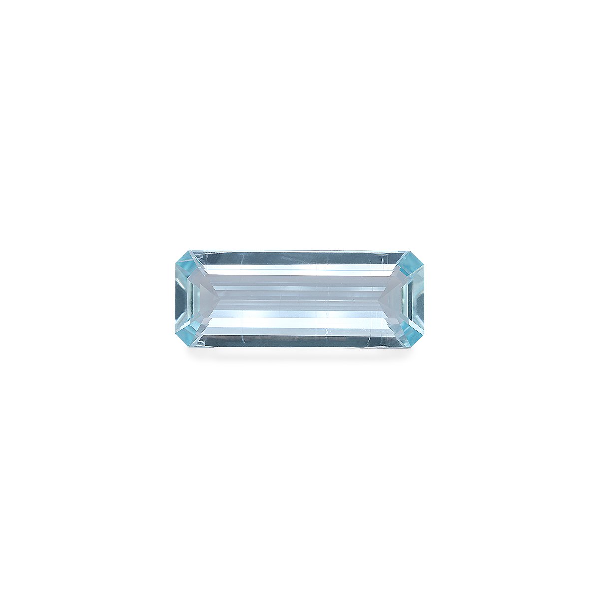 baby blue aquamarine, 10.87ct rectangular cut — main view