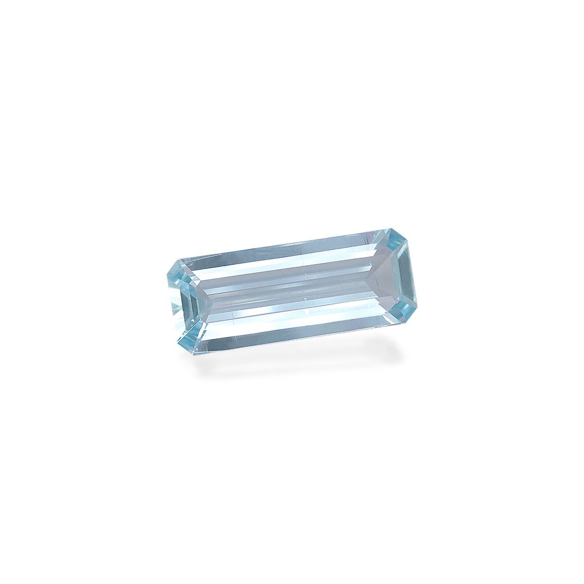baby blue aquamarine, 10.87ct rectangular cut — view 3