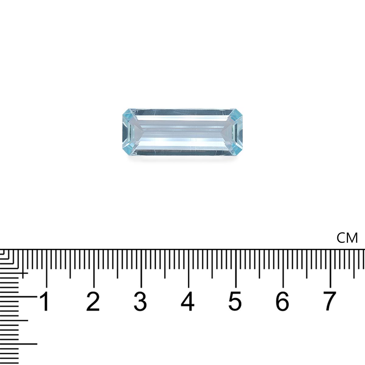 baby blue aquamarine, 10.87ct rectangular cut — view 4