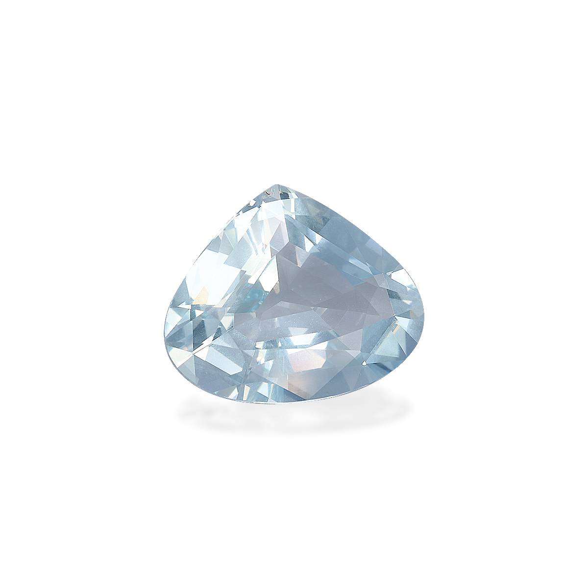 sky blue aquamarine, 12.01ct pear cut — view 3