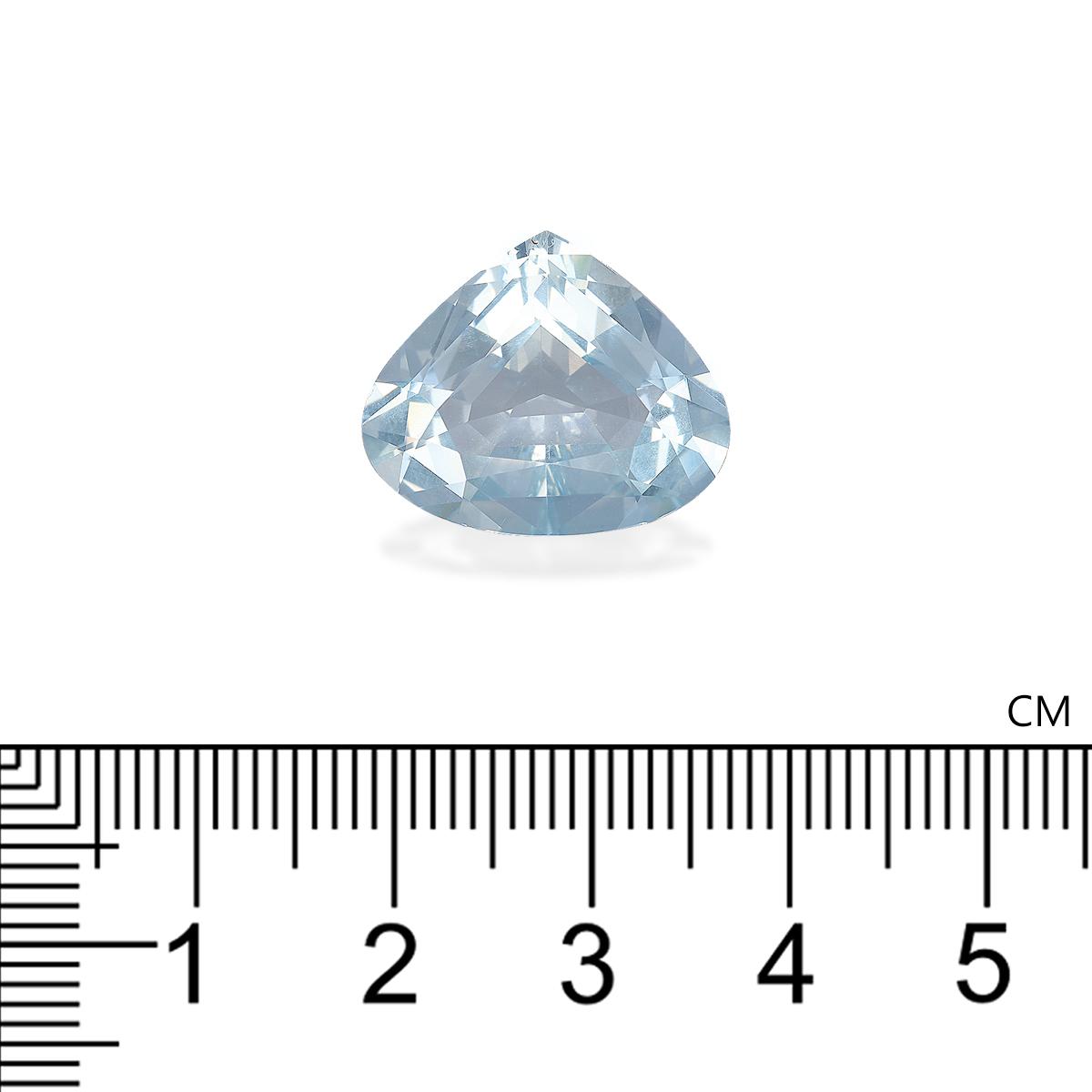 sky blue aquamarine, 12.01ct pear cut — view 4