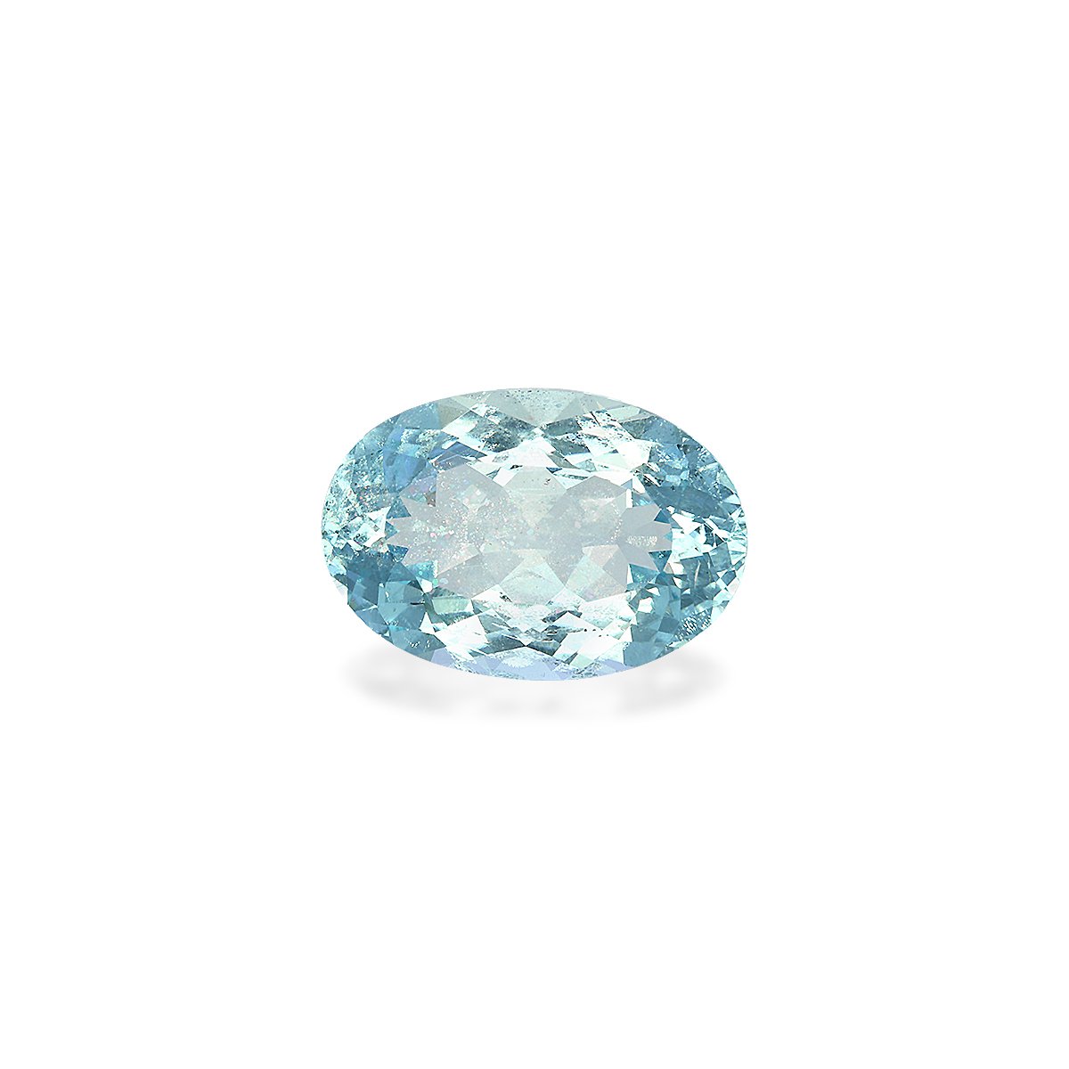 sky blue aquamarine, 15.63ct oval cut — main view