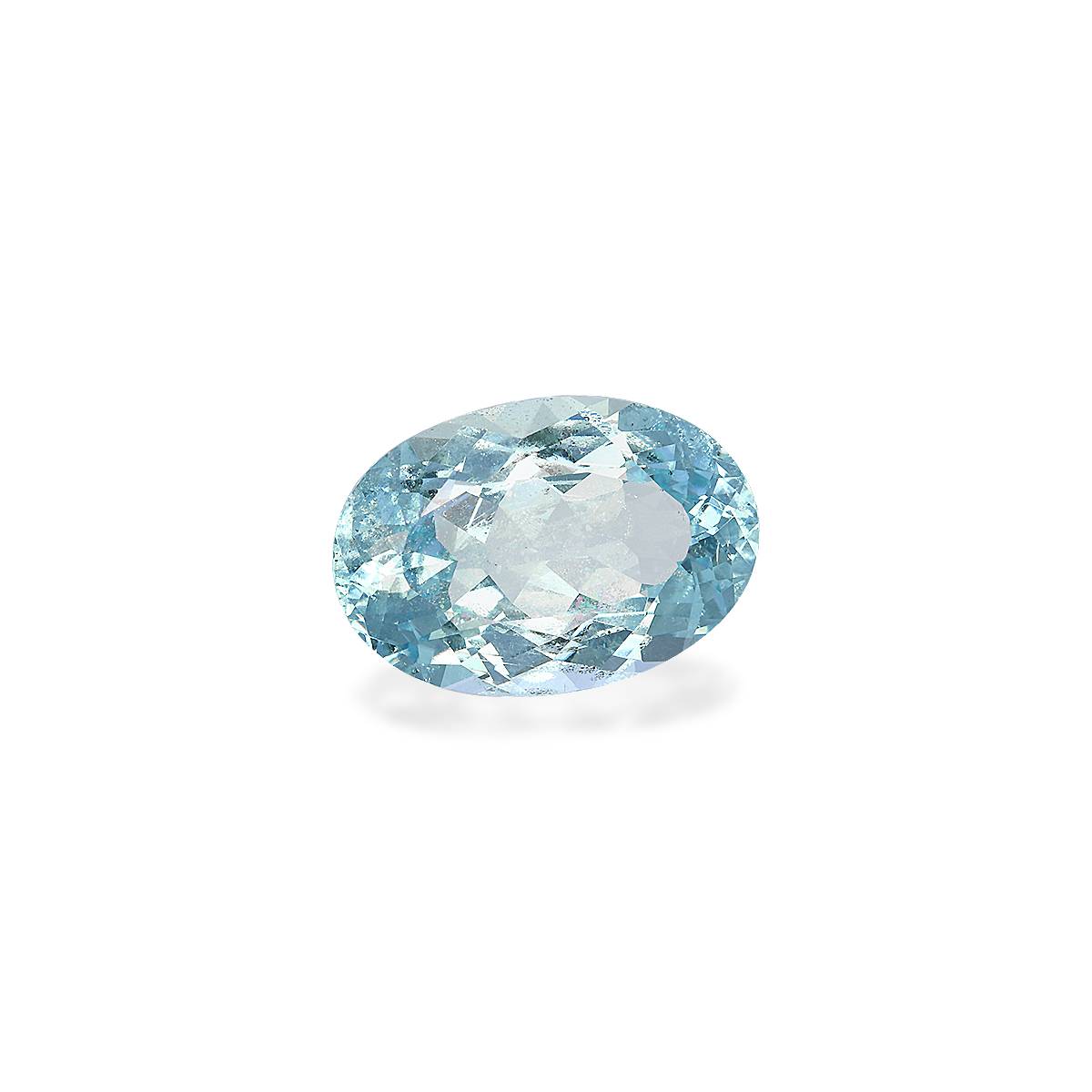 sky blue aquamarine, 15.63ct oval cut — view 3