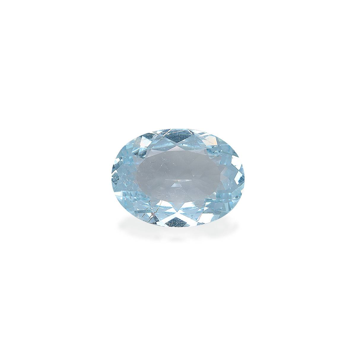 sky blue aquamarine, 14.71ct oval cut — main view