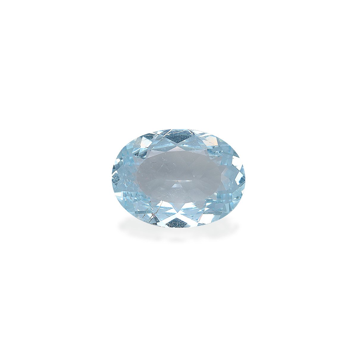 sky blue aquamarine, 14.71ct oval cut — main view
