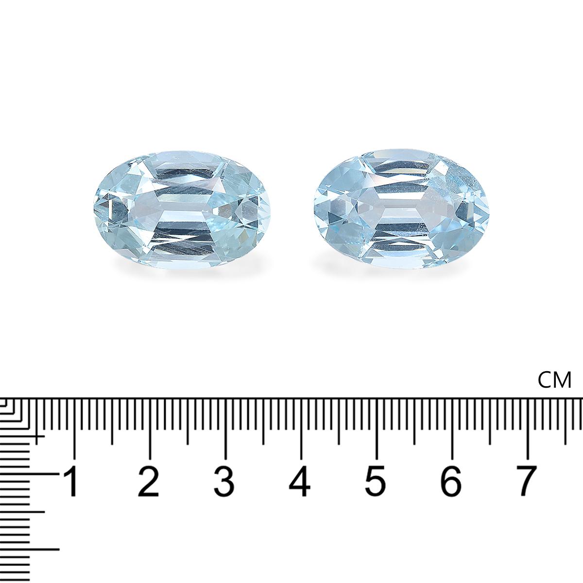 sky blue aquamarine, 23.52ct oval cut — view 4