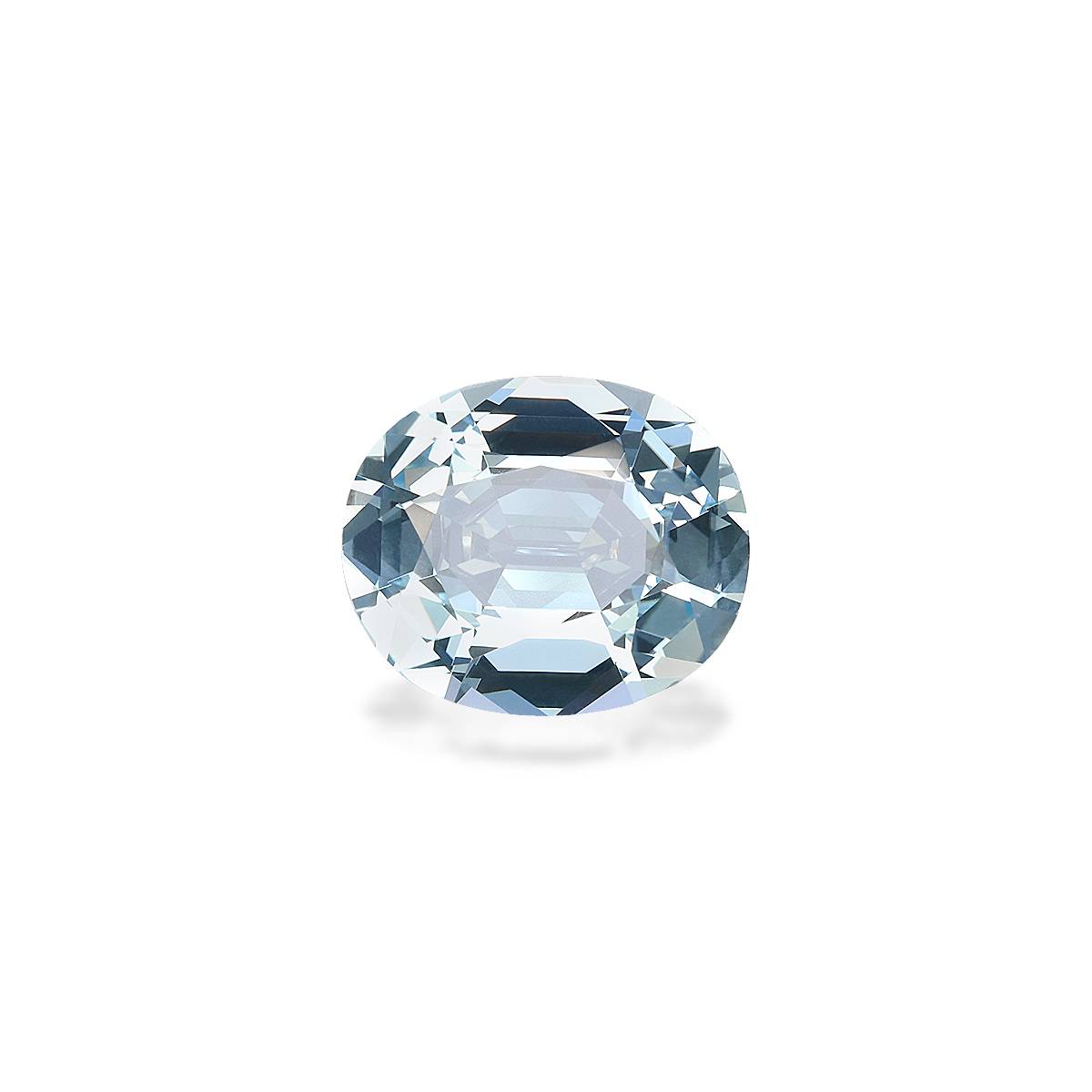 sky blue aquamarine, 9.21ct oval cut — main view