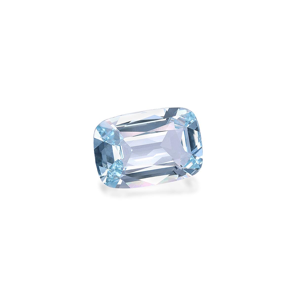 sky blue aquamarine, 6.17ct cushion cut — view 3